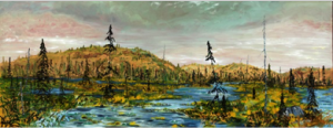 Alex Cameron (Canadian, b.1947); Flooding Above the Dam; 1990; oil on canvas; Purchase, 1991