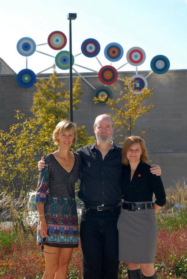 Douglas Coupland, Senior Curator Linda Jansma and former CEO Gaby Peacock
