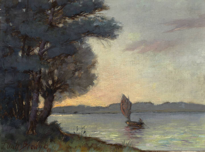 Archibald Browne (Canadian, b. England, 1862 - 1948); Evening Glow; 1899 ?; oil on canvas; Gift of Dr. J.M. Goodman, 1988
