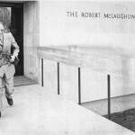 Paul Bennett in front of the gallery in 1972.