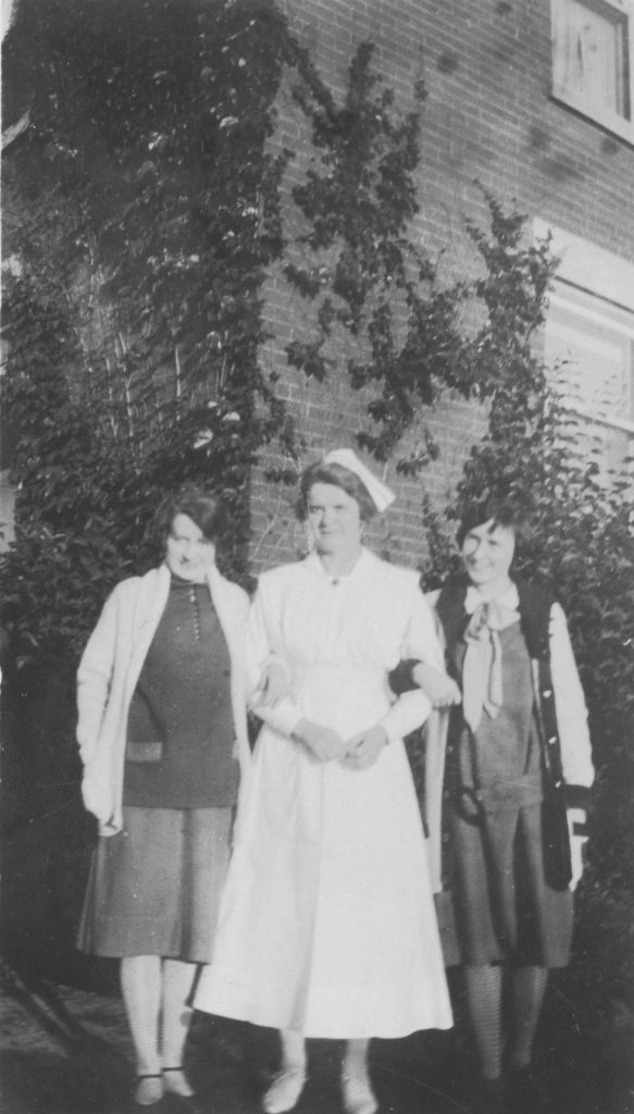 Night Supervisor with Students, c. 1920